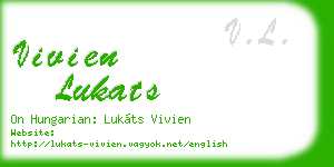 vivien lukats business card